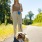 puppy on a leash