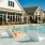 swimming pool with tanning ledge
